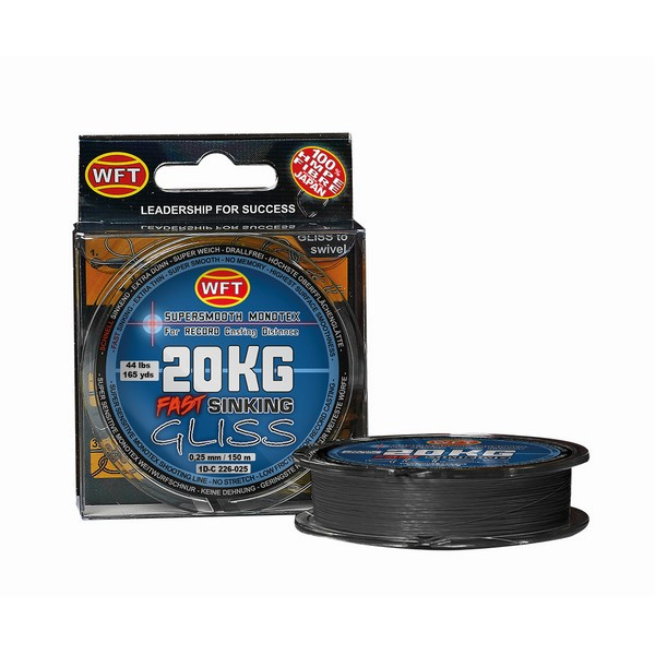 Шнур WFT KG Gliss Sinking Black 150 м 0.1 мм 5 кг