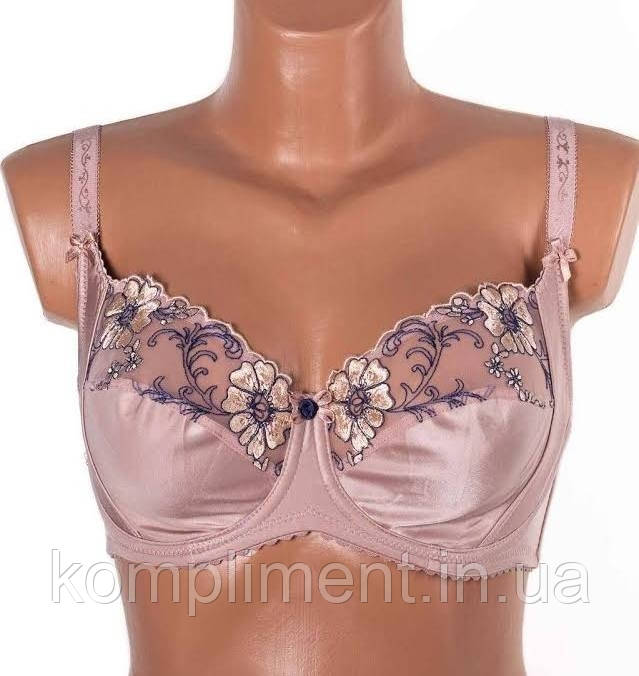 Бюстгальтер мереживний на кісточках Lanny mode, чашка Е,11775 пудра, фото 1