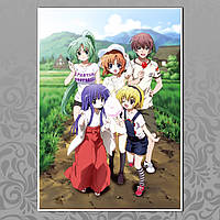 Плакат А4 Аниме Higurashi 005