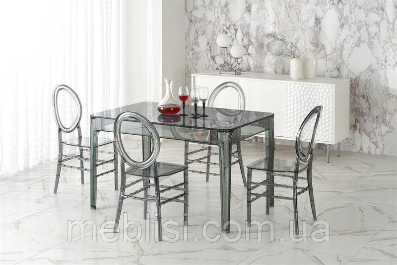 Скляний стіл Gomez 120x80 см тонований (Польща Halmar)