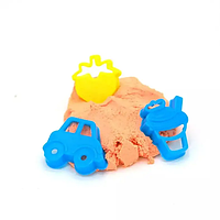 Кінетичний пісок для дітей 500 г Помаранчевий