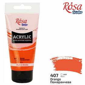 Фарба акрилова "ROSA Studio" Помаранчева 75 мл.