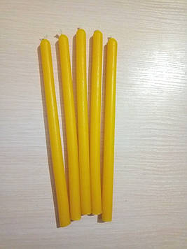 6 шт Жовті воскові свічки, 2 години 30 хвилин натуральний віск Код/Артикул