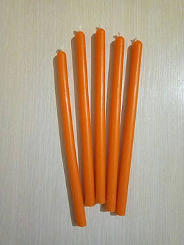 6 шт Помаранчеві воскові свічки, 2 години 30 хвилин Код/Артикул