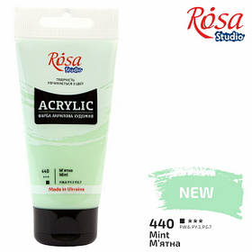 Фарба акрилова "ROSA Studio" М'ятна 75 мл.
