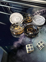 Фішки для гри нарди зі смоли 30мм персоналізація, фото 4