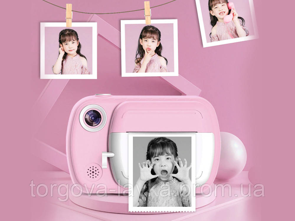 Фото видео камера с термопринтером Childrens Camera Wi-Fi 24MP детская - фото 6 - id-p1804693390