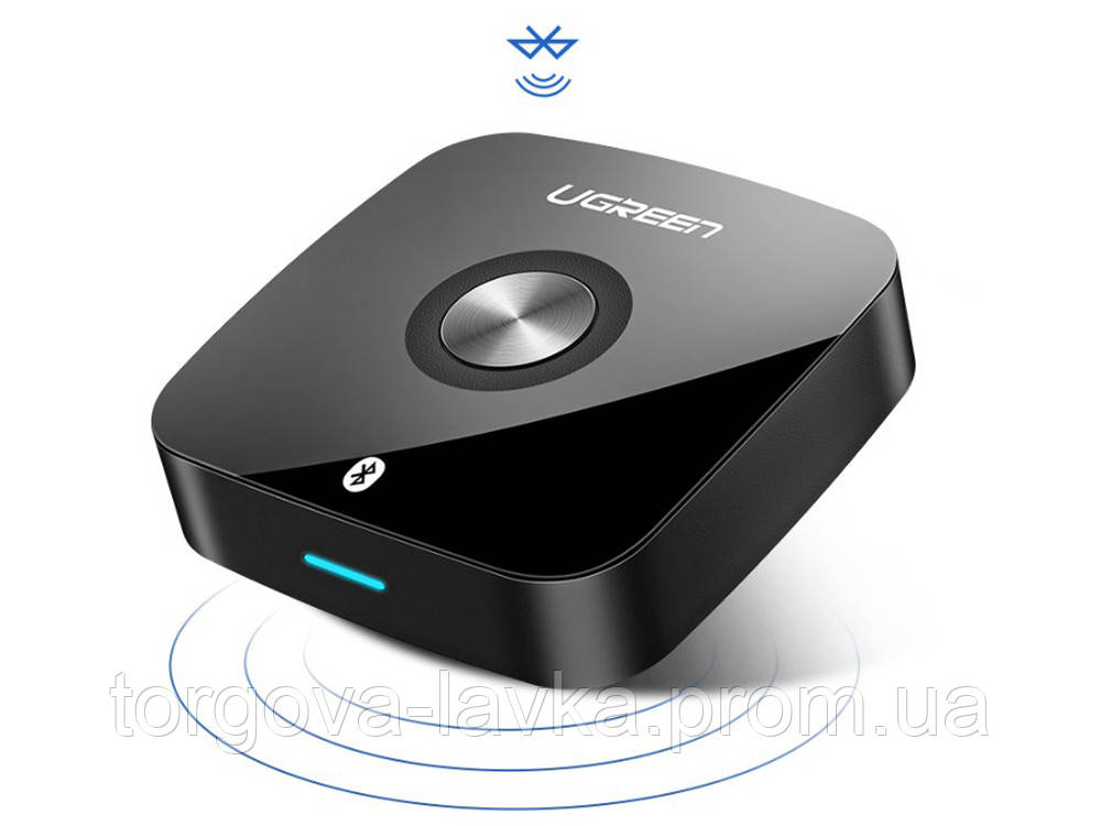 Аудио ресивер приемник звука Ugreen Bluetooth 5.0 3.5 мм Черный - фото 1 - id-p1804692158