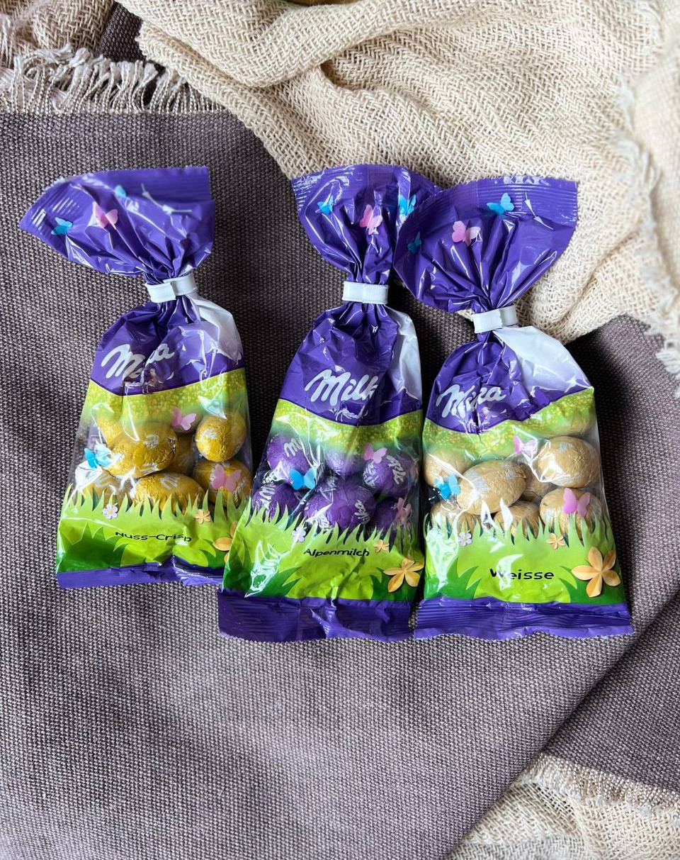 Шоколадні яйця Milka 100 гр. Німеччина