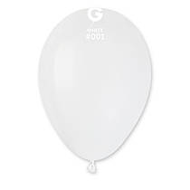 Латексні повітряні кульки 8" пастель 01 білий Gemar