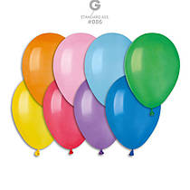 Латексні повітряні кульки 8" пастель 80 асорті Gemar