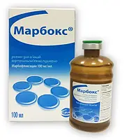 Марбокс 10% инъекционный антимикробный препарат для крс и свиней, 100 мл