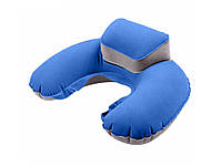 Компактная надувная дорожная подушка Faroot Синий