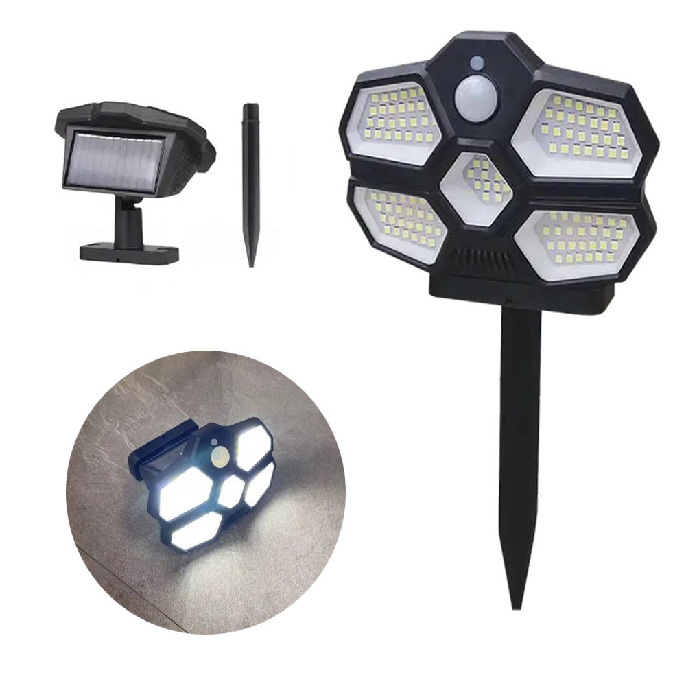 Вуличний ліхтар із датчиком руху Solar SH580A-124LED / Ліхтар на сонячній батареї, фото 1