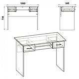 Стіл письмовий IdealMebel Школяр-2, комп'ютерний стіл, фото 9
