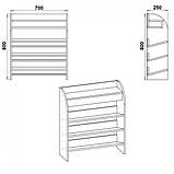 Тумба для взуття IdealMebel ТО-9, тумба в передпокій, тумбочка для взуття, взуттєва тумба, фото 9