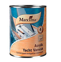 Лак яхтовий поліуретан-акриловий "Acrylic yacht varnish' глянсовий ТМ "Maxima"- 0,75 л