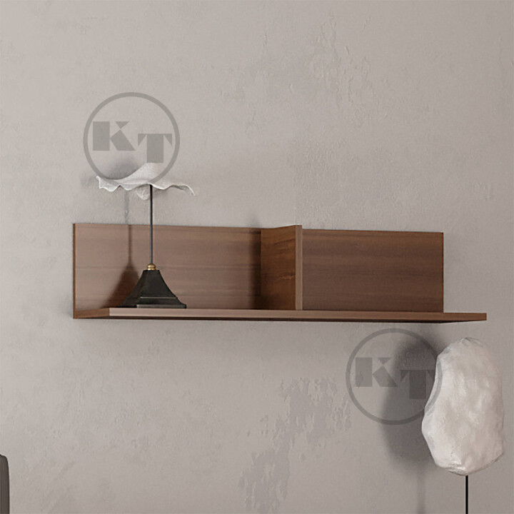 Полиця навісна на стіну IdealMebel П-20, книжкова полиця, декоративна полиця в кімнату, будинок., фото 1