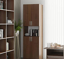 Книжкова шафа IdealMebel КШ-5, шафа для книг, стелаж для книг, шафа для документів і речей, офісна шафа