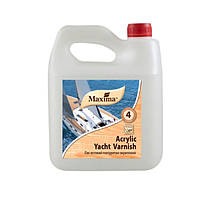 Лак яхтовий поліуретан-акриловий "Acrylic yacht varnish' глянсовий ТМ "Maxima"- 2,5 л