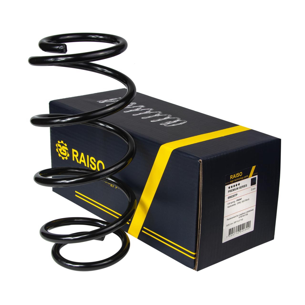 Пружина передня Raiso (Швеція) Opel Astra G/Vectra B, Опель Астра Джи/Вектра Б 95-05 #SF039TP UAMGTFE4, фото 1