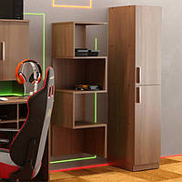 Книжкова шафа IdealMebel КШ-13, шафа для книг, стелаж для книг, шафа для документів і речей, офісна шафа