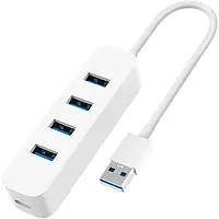 Розгалужувач USB-хаб Xiaomi USB3.0 Line Splitter White (XMFXQ01QM/JGQ4007CN)