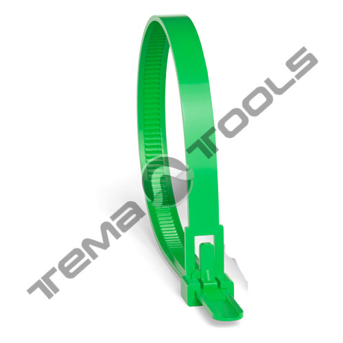 Стяжка багаторазова 8x250 зелена