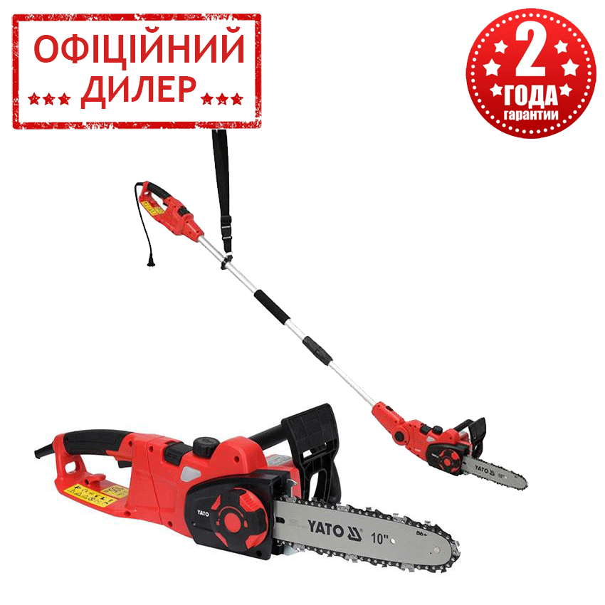Электропила По Дереву YATO YT-84877 2в1 Цепная Пила 12"/35 См с ...
