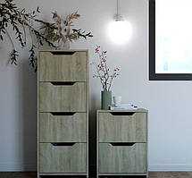 Тумба приліжкова IdealMebel ПКТ-9, тумбочка приліжкова з висувними ящиками, тумба в спальню