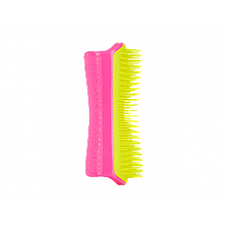 Tangle Teezer Pet Teezer Detangling&Grooming Pink-Yellow - Щітка для розплутування шерсті собаки