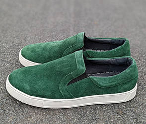 STTOPA Розміри 33-45. Сліпони великих розмірів шкіряні. 183-3345 Зелені.