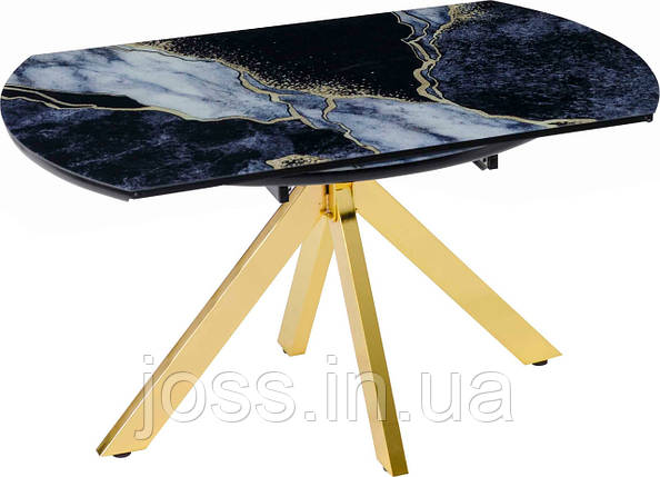 Стіл овальний обідній розкладний JOSS Інчі 140x85x78см, фото 1