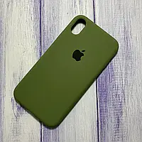 Чохол Silicone Case iPhone X/Xs Olive Green