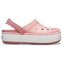 Crocs Crocband Platform Clog Blossom/White Чоловічі Сабо Крокс Крокбенд Платформ Пудра — Оригінал