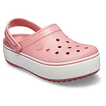Crocs Crocband Platform Clog Blossom/White Чоловічі Сабо Крокс Крокбенд Платформ Пудра — Оригінал, фото 5
