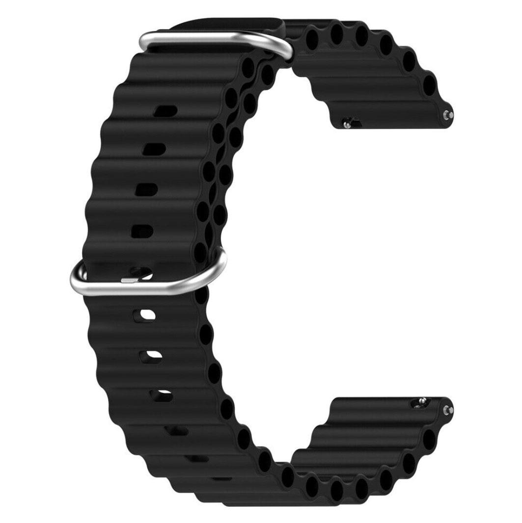 Ремінець силіконовий Primolux Ocean для годинника Xiaomi Amazfit GTS 2 / GTS 3 / GTS 4 - Black