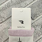 Шкарпетки жіночі високі весна/осінь р.23-25 білі рожева п'ята та шкарпетка ReflexTex 30037563, фото 3