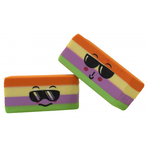 Гумка Class Stripers прямокутна різнокольорова (4972), фото 1