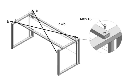 Збирання стола Loft-Design G-160 з царгою