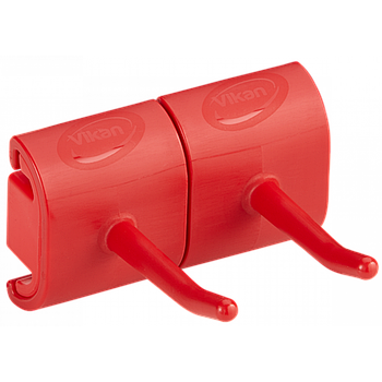 Кріплення на 2 предмета Vikan (2 гаки) червоне
