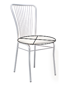 Каркас обіднього стільця Neron alu порошкова фарба сірого кольору, кратність замовлення 4 штуки (Новий Стиль ТМ)