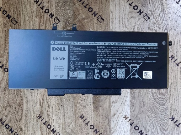 Акумуляторна батарея Dell Latitude 5400 5401 5500 7.6V Black 8500mAh OEM(4GVMP) Оригінал/Новий