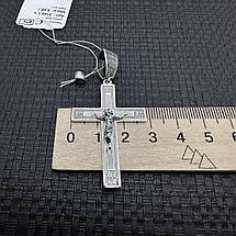 Срібний хрестик чоловічий Срібло 925 проби, фото 2