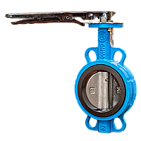 Задвижка Баттерфляй Ду 200 с чугунным диском уплотнение EPDM EFEKT (Польша)