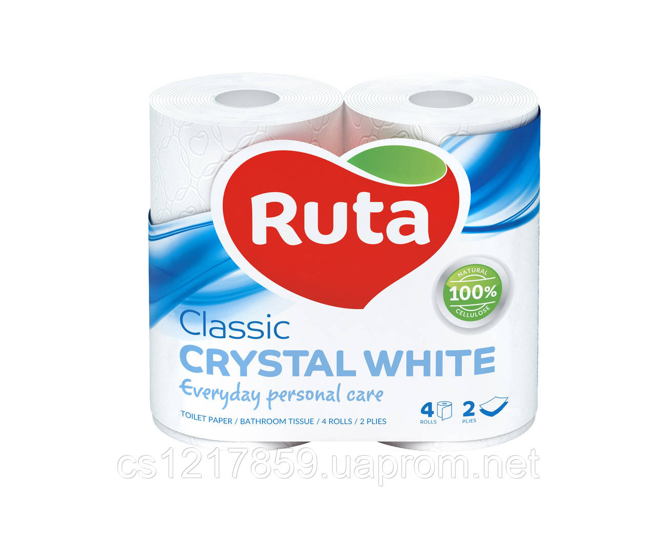 Туалетний папір "Classic" RUTA 2шар. 4рул. біла