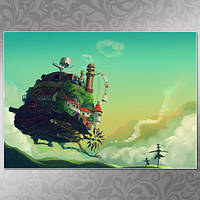Плакат А3 Аниме Laputa: The Castle in the Sky 002