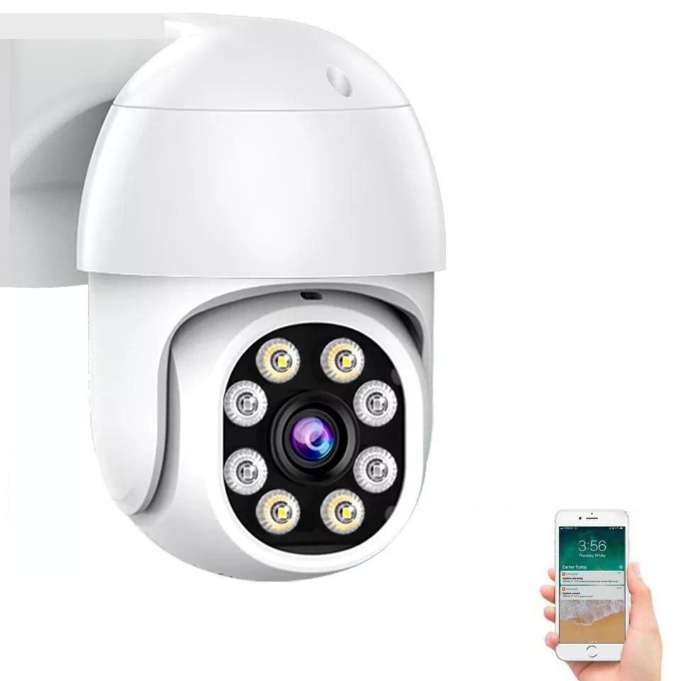 Вулична поворотна IP WiFi UHD-камера Wonsdar FA9-8MP-WH. iCSee