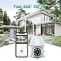 Вулична поворотна IP WiFi UHD-камера Wonsdar FA9-8MP-WH. iCSee, фото 4