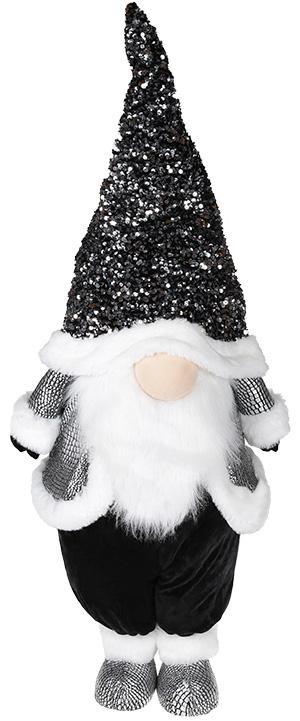 М'яка іграшка «Гном Black&White» 35х26х97см buuba в пайєтках, фото 1